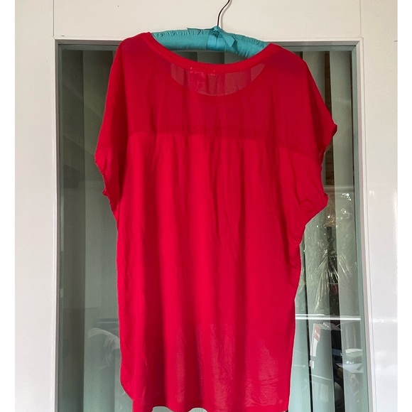 Ambiance Apparel Red Soft Rayon Polyester top size 3X - Picture 2 of 5
